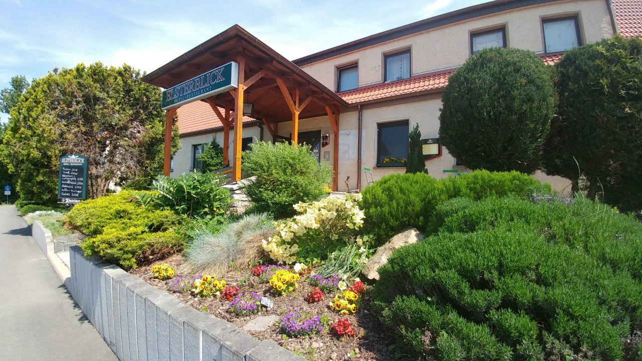 Hotel-Restaurant Elsterblick Elsteraue Exteriör bild